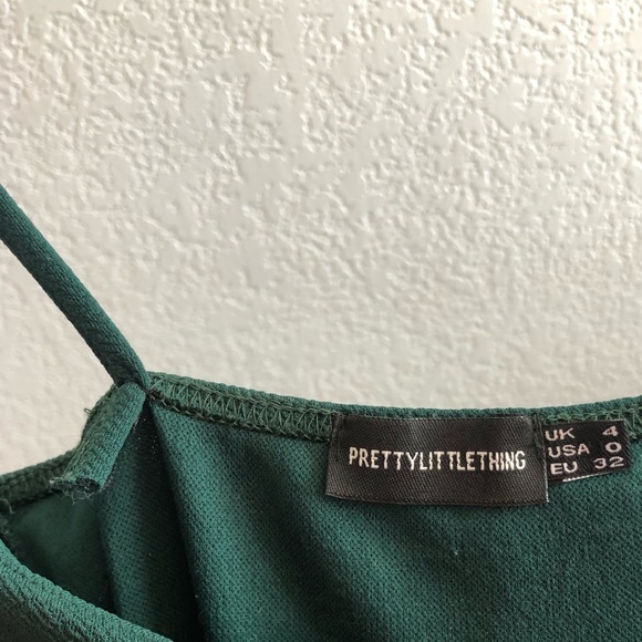 An olive green tight slit dress - Picture 2 of 6